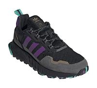 adidas Originals Men's ZX 1K Boost Sneaker Shoes, Core Black/Accent Purple/Mint, 14