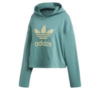 Adidas Originals MUJER Premium Trébol con Capucha Verde Entrenamiento Cómodo