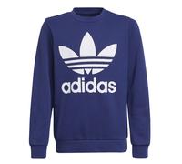 Adidas Originals Niños Chicos Trefoil Logo Sudadera Crew Navy Azul Blanco