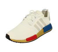 Adidas Originals NMD_R1 Hombre Running Trainers Sneakers (UK 6 US 6.5 EU 39 1/3, White Gold Blue FV3642)