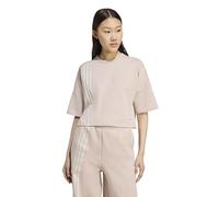 Adidas Originals Off Placed 3 Stripes T-shirt Wonder Taupe Talla: XS | Tops Deportivos Outlet | Mujer | Negro