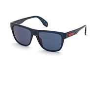 adidas Originals OR0035 Gafas de Sol Unisex, Gafas de Sol Ligeras para Hombre y Mujer, Forma de Lente Navigator, Lentes de Espejo Azul, Azul Luminoso