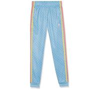 adidas Originals Pantalón deportivo unisex con monograma impreso, Azul Claro/Azul Claro, Large