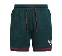 ADIDAS ORIGINALS Pantalón 'Originals Basketball' verde oscuro / rojo oscuro / blanco 29-30xregular verde oscuro / rojo oscuro / blanco