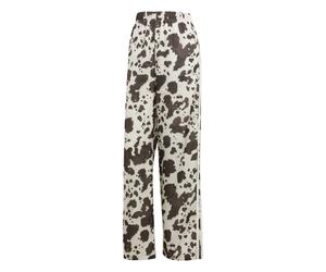 ADIDAS ORIGINALS Pantalón 'Satin Wide Leg' marrón oscuro / offwhite 34-36xregular marrón oscuro / offwhite