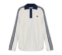Adidas Originals - Polo de Manga Larga Abrigada - Tops - Mujer - Blanco - S -