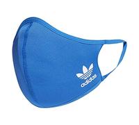 adidas Originals Standard Face Covers 3-Pack, Multicolor/Black/White/Bluebird, Medium/Large