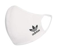 adidas Originals Standard Face Covers 3-Pack, White/Black, X-Small/Small