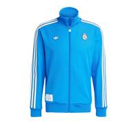 ADIDAS ORIGINALS Sudadera con cremallera deportiva 'Real Madrid Terrace Icons' azul oscuro / blanco XL azul oscuro / blanco