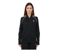Adidas Originals- Sudadera con cremallera negra- Sweatshirts & Hoodies- Mujer- Negro- XL- Sudadera con cremallera negra