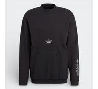 Adidas Originals Sudadera Hombre Cuello Redondo Negra Pulóver Fleece GN2464 UK