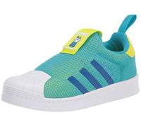 adidas Originals Superstar 360 Shoes Sneaker, Signal Cyan/Collegiate Royal/Black, 12.5 US Unisex Little Kid