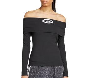 adidas Originals - Top bandeau acanalado de los años 00 en negro