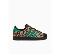 adidas Originals Women's Superstar II "Black Green Leopard" Marrón,AnimalPrint 35 1/2