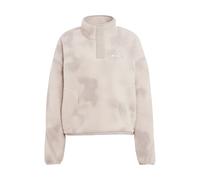 Adidas - Ropa de senderismo mujer - Multi High Pile Fleece Pullover AOP W Wonder Alumina para Mujer - Talla S - Beige Beige S