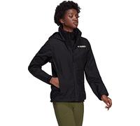 adidas outdoor Women's Terrex Multi RAIN.RDY Two-Layer Rain Jacket, Black, LG (US 12-14)