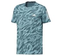 adidas Own The Run Allover Print Short Sleeve T-Shirt L