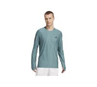 adidas Hombre Own The Run Long Sleeve tee, Preloved Teal, XS