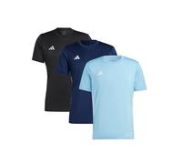 Adidas Pack 3 Camisetas Manga Corta Deporte - Color Celeste, Azul Marino, Negro, Amarillo Fosforito, Rosa - Modelo Tabela - Cuello Redondo T-Shirt Transpirable Aeroredy para Deportistas - Adidas Sport