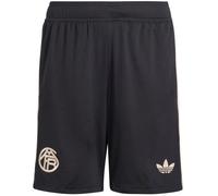 ADIDAS ORIGINALS Pantalón 'FC Bayern 25/26' beige / negro / blanco 128 beige / negro / blanco