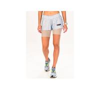 adidas pantalón corto Marimekko Run Icons 2 en 1 vêtement running femme déstockage XS Bleu