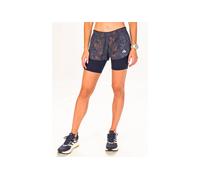 adidas pantalón corto Run Fast 2 en 1 vêtement running femme déstockage XS Bleu marine