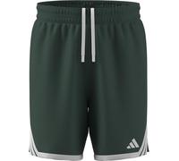 adidas Uomo M Everyday Pro BBALL Short, Team Dark Green/White, L Tall