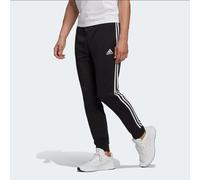 Adidas Pantalones Essentials French Terry Cónicos Cuff 3-Stripes,Hombre (Negro /