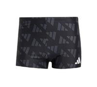 adidas Logo Graphic Swim Boxers Bañador, Black/Carbon, 32 para Hombre