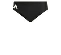 adidas Hombre Solid Swim Trunks, Black/White, S-M