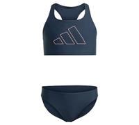 adidas Performance Big Bars Bikini Girls Bañador bóxer, Niñas, Azul (Aurora Ink), 11-12 Years