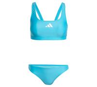 ADIDAS PERFORMANCE Bikini deportivo '3-Stripes V-Back' azul neon / blanco S azul neon / blanco