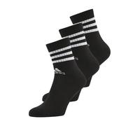 adidas Unisex adulto 3-Stripes Cushioned Crew Socks 3 Pairs, Black / White, 13-14.5