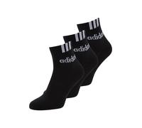 adidas Unisex adulto 3-Stripes Linear Half-Crew Cushioned Socks 3 Pairs, black/white, 4.5-6