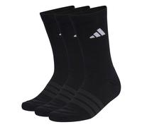 adidas Unisex adulto CUSHIONED SPORTSWEAR CREW SOCKS 3 PAIR PACK, black/black/white, 34-36