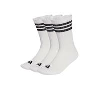 adidas Unisex adulto 3STRIPES CUSHIONED SPORTSWEAR CREW SOCKS 3 PAIR PACK, white/black/black, 37-40