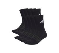 adidas Unisex adulto ESSENTIALS CUSHIONED CREW SOCK 10PP, black/white, 37-40