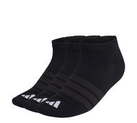 adidas Unisex adulto THIN&LIGHT ESSENTIALS LOW CUT SOCKS 3 PAIR PACK, black/black/white, 42-45
