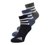 adidas Unisex adulto 3-Stripes Cushioned Sportswear Mid-Cut Socks 3 Pairs, Legend Ink / Preloved Ink S24 / Dark Grey Heather, 10.5-12.5