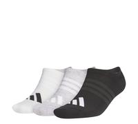 adidas Unisex adulto PERFORMANCE 3 PACK NO SHOW SOCKS, white/light grey heather/black, 42-45