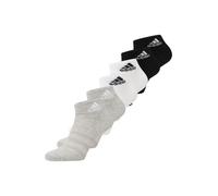 adidas Thin and Light Sportswear Ankle Socks 6 Pairs, Calcetines Unisex adulto, Medium Grey Heather/White/Black, 42-45