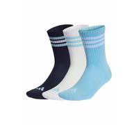 adidas Unisex adulto 3STRIPES CUSHIONED SPORTSWEAR CREW SOCKS 3 PAIR PACK, night navy/icey blue/white, 42-45