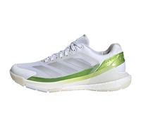 adidas Crazyquick Boost Padel Shoes, Zapatos Mujer, Cloud White/Zero Metalic/Lucid Lemon, 37 1/3 EU