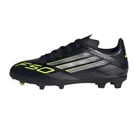 adidas F50 League Firm Multi Ground Football Boots Kids, Botas de fútbol, Core Black/Iron Metallic/Lucid Lemon, 28.5 EU