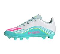 adidas Unisex niños F50 Messi Club Firm Ground/Multi Ground Football Boots Kids, FTWR White/Lucid Pink/Flash Aqua, 34 EU