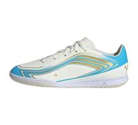 adidas Unisex niños F50 Messi Club Indoor Football Kids Shoes, Ivory/Semi Blue Burst/Icey Blue, 36 EU