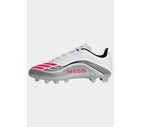 adidas F50 Messi Club Firm Multi Ground Football Boots Kids, Botas de fútbol Unisex niños, FTWR White/Lucid Red/Silver Met, 31 1/2 EU