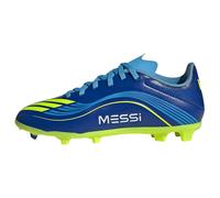 adidas Unisex Kids' Bota F50 Messi League para césped Natural seco/multisuperficie (Infantil), Royal Blue/Solar Yellow/Semi Blue Burst, 35