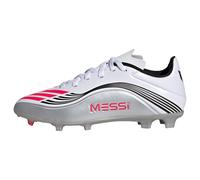 adidas F50 Messi League Firm Multi Ground Football Boots Kids, Botas de fútbol Unisex niños, Cloud White/Lucid Red/Silver Metallic, 31 EU