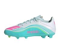 adidas Unisex niños F50 Messi League Firm Ground/Multi Ground Football Boots Kids, FTWR White/Lucid Pink/Flash Aqua, 28 1/2 EU